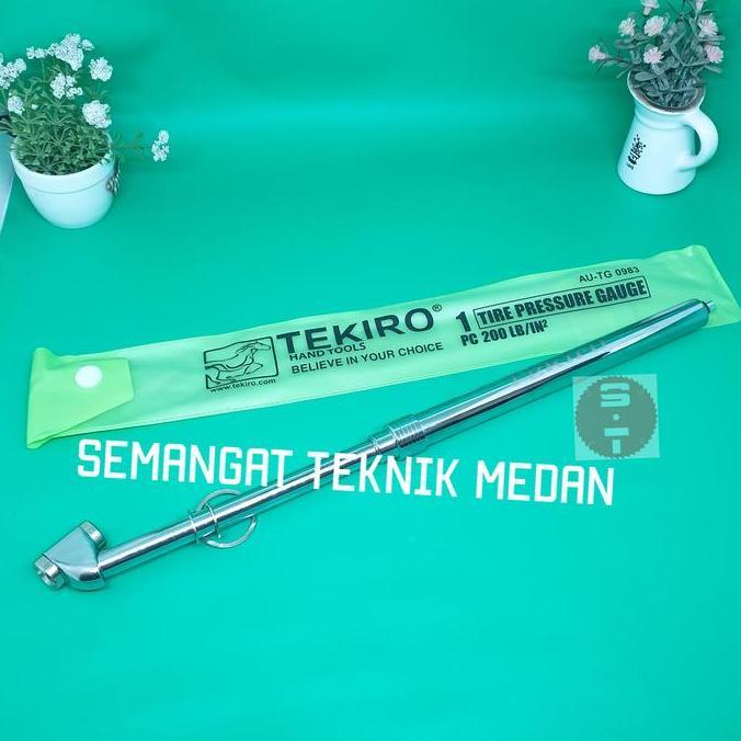 ALAT UKUR ANGIN BAN MOBIL TRUK TIRE PRESSURE GAUGE 200 psi TEKIRO