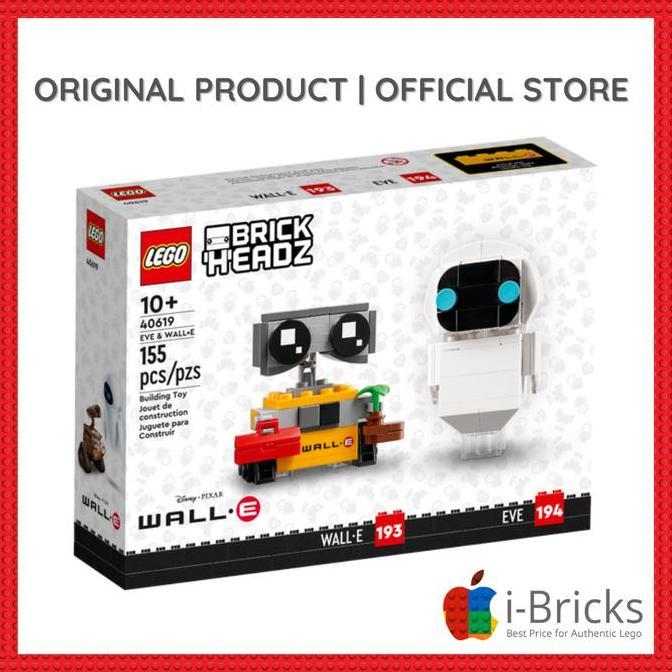 Lego Brickheadz 40619 EVE & WALL-E (TERBAIK) (TERBARU) (TERMURAH)