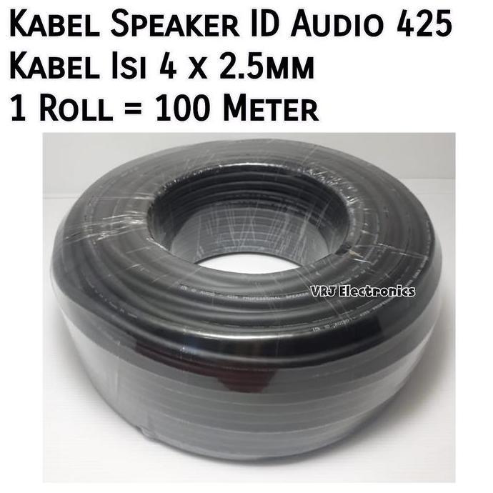 NEW Kabel Speaker ID Audio 425 Kabel Isi 4 x 2.5mm Per 1 Roll 100 Meter