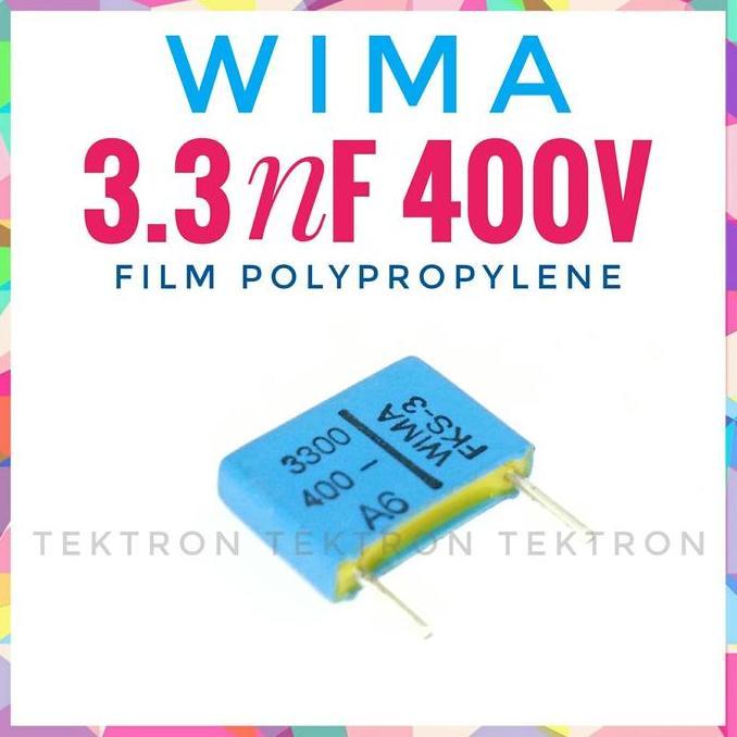 Diskon (1) WIMA 3.3nF 400V FKP Polypropylene 332 0.0033uF asli original tek70n Murah