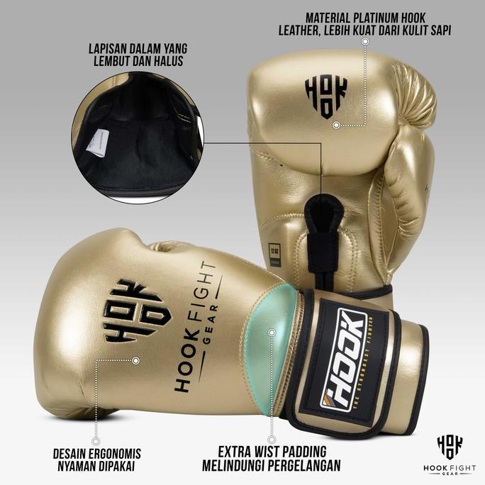 Sarung Tinju Boxing Hook Gloves Muaythai Sarung Tangan Muay Thai Glove Kickboxing Dewasa 8oz,10oz,12