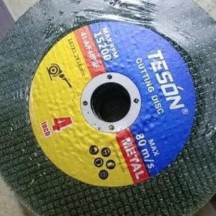 5Pcs Teson Mata Gerinda Gergaji Pemotong Batu Potong Besi Stainless Logam Metal Cutting  Disc 4"