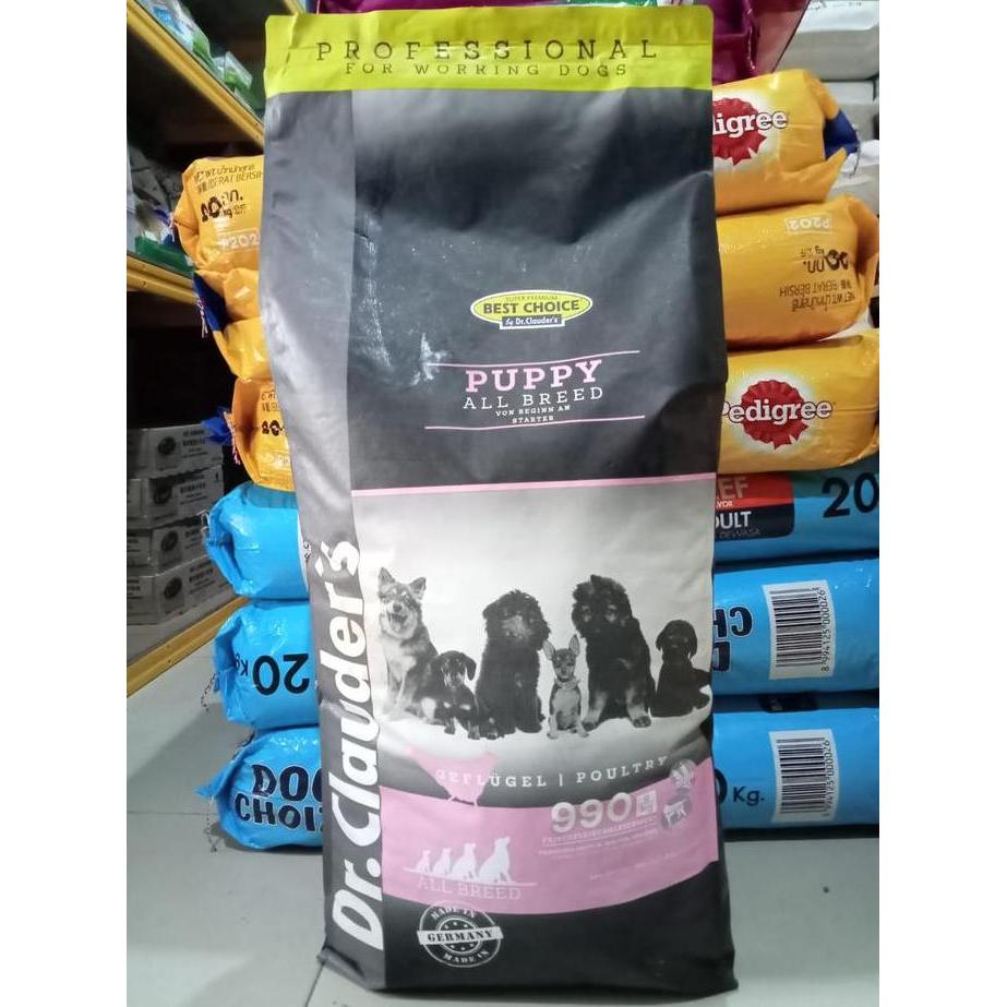 TERMURAH - Dog Food CARGO/EXPEDISI Dr Clauder Best Choice Puppy All Breed 20kg