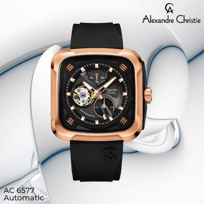 ALEXANDRE CHRISTIE AC6577 AC 6577 RUBBER BAND OTOMATIS ORIGINAL