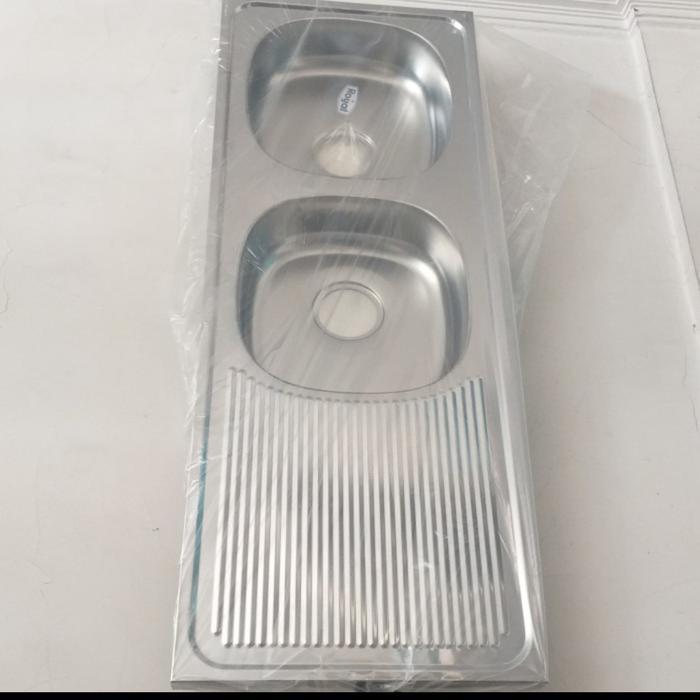 Bak Cuci Piring 2 Lubang Royal Stainless