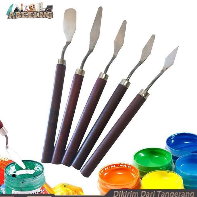 PUMERIA 5pcs Pisau Palet Lukis Set Painting Knife Palette Knife