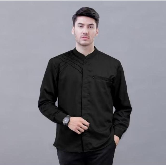 FLASH SALE baju koko pria dewasa motiv marvel //  Jasko polos pria lengan panjang koko terlaris mura