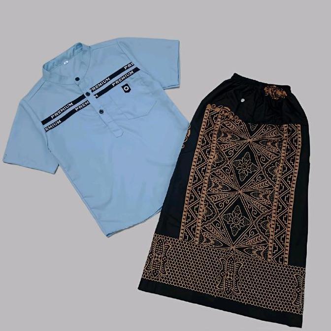 STYLE FASHION setelan Baju koko sarung anak cowok  / koko muslim  Kurta  Turki Katun modern STYLE FA