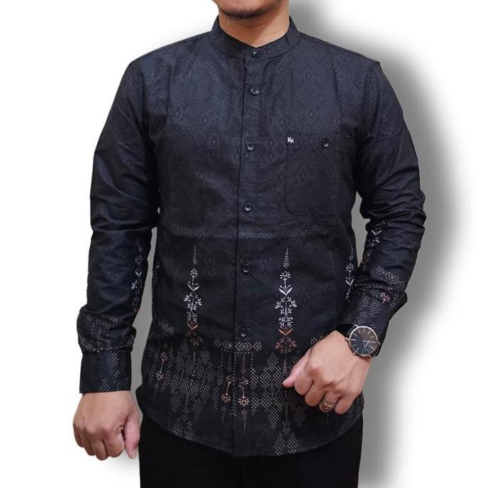 BEST SELLER  Kemko Dewasa KH Kemeja Koko Pria Lengan Panjang Bahan Katun Linen India Premium Ada Uku