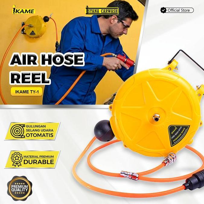 Promo Hose Reel Selang Angin Kompresor / Hose Reel Portable Ikame