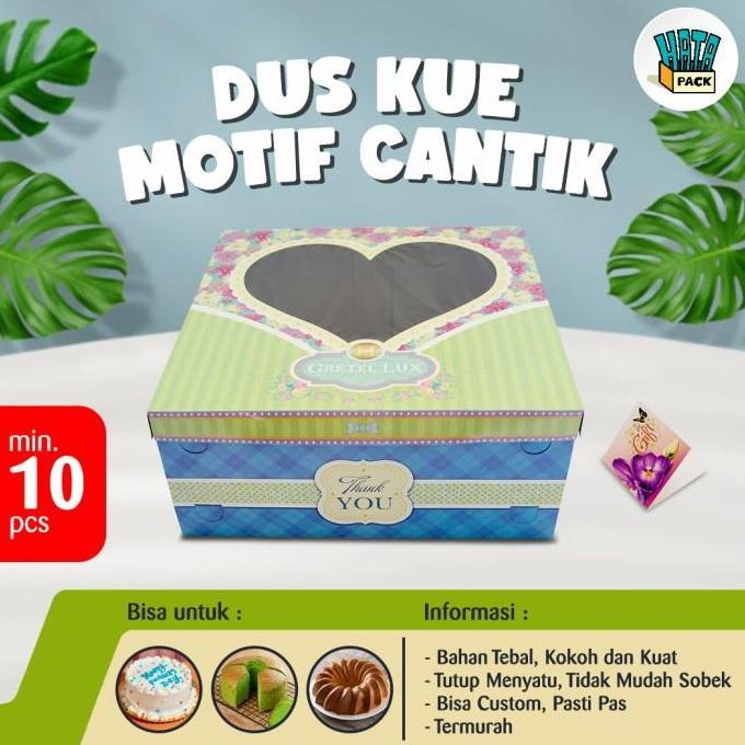 Dus Kue Tart / Dus Box Kue Hansel / Gretel Lux Ukuran 40 x 40 x 15 cm