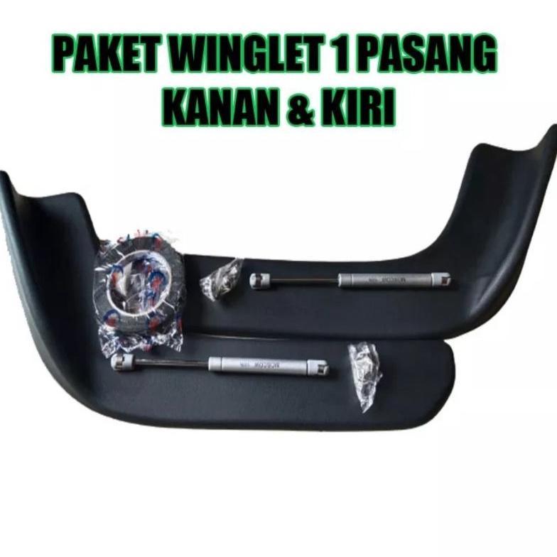 winglet mobil 1 pasang universal + hidrolik 2 pcs free sekrup