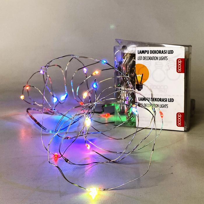 Scoop Lampu Natal Led Kawat Baterai (Rice Led) Warna 57151201