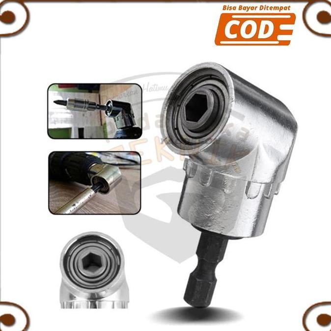 Kepala Mesin Bor Obeng L Ekstensi Bengkok Mata Bor L Driver Sudut