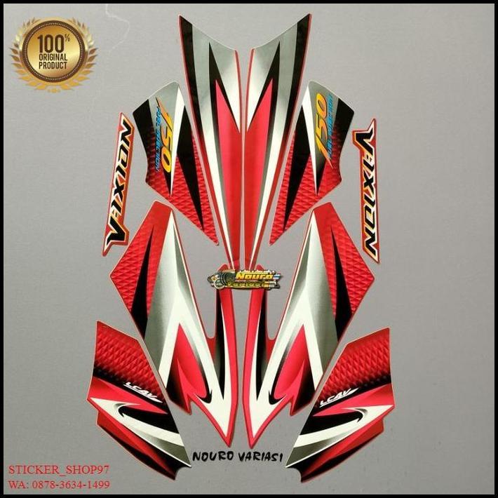 HOT DEAL (ORI) STRIPING YAMAHA VIXION 150 2007 2008 OLD MERAH KUALITAS ORIGINAL 