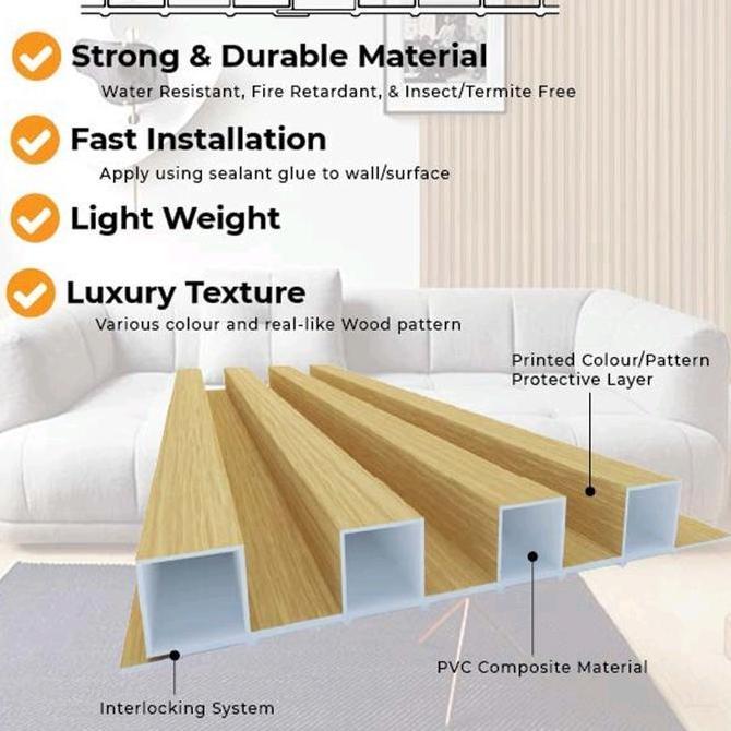 Wallpanel WPC / Wall Panel WPC JOBS Series / Panel Dinding WPC / Panel Hidden Door WPC