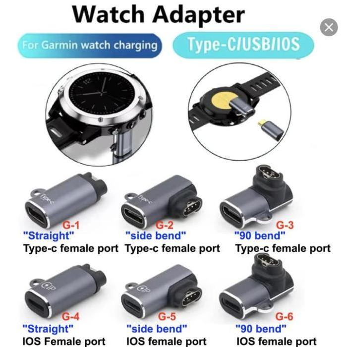 xenabor65 - kabel charger garmin 1 meter watch charger usb-c charging cable for garmin watch fenix 7