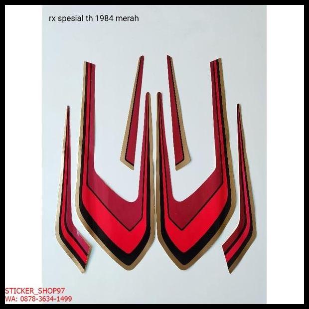 DISKON (ORI) STRIPING  YAMAHA RX SPESIAL  1984 WARNA MERAH KUALITAS ORIGINAL 