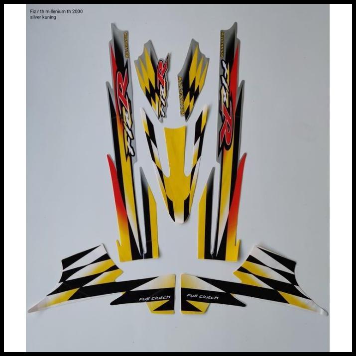 BEST DEAL (ORI) STRIPING YAMAHA FIZ R MILLENIUM 2000 SILVER KUNING BERKUALITAS 
