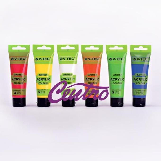 V-TEC Vtec Acrylic Tube 250ml Cat Akrilik 250 ml Permanent Tahan Air (TERBAIK) (TERBARU) (TERMURAH)