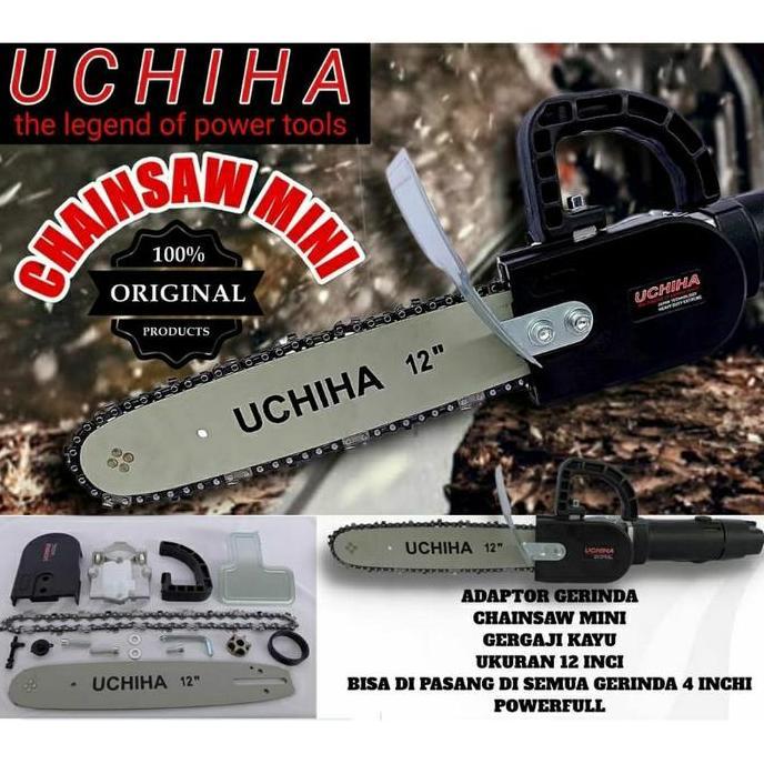 UCHIHA Gergaji mini gerinda tangan / Adaptor chainsaw konverter adapter gerinda / Chainsaw adapter m