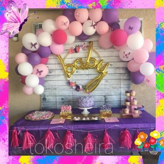 Balon Pink Ungu Putih 12Inch Balon Latex Polos Doff Putih Ungu Pink