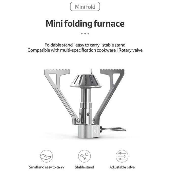 Ready stock Naturehike NH21RJ004 Kompor Mini - Kompor Lipat Camping Mini Folding Stove, Praktis & Po