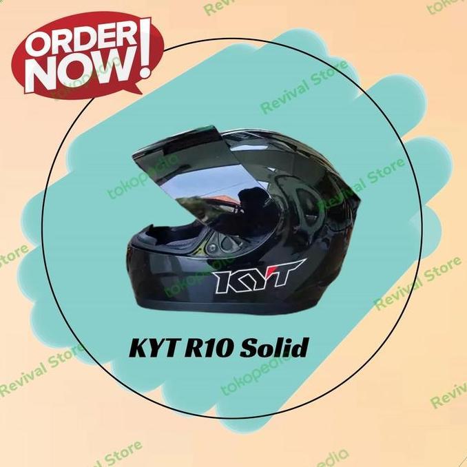 Helm KYT R10 Solid full face murah