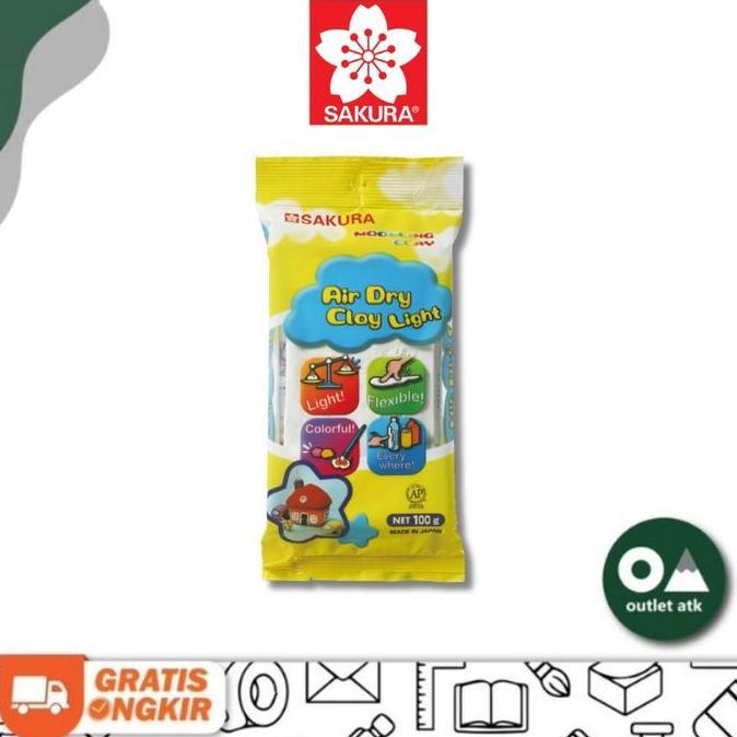 Sakura Air Dry Clay Light 100Gr