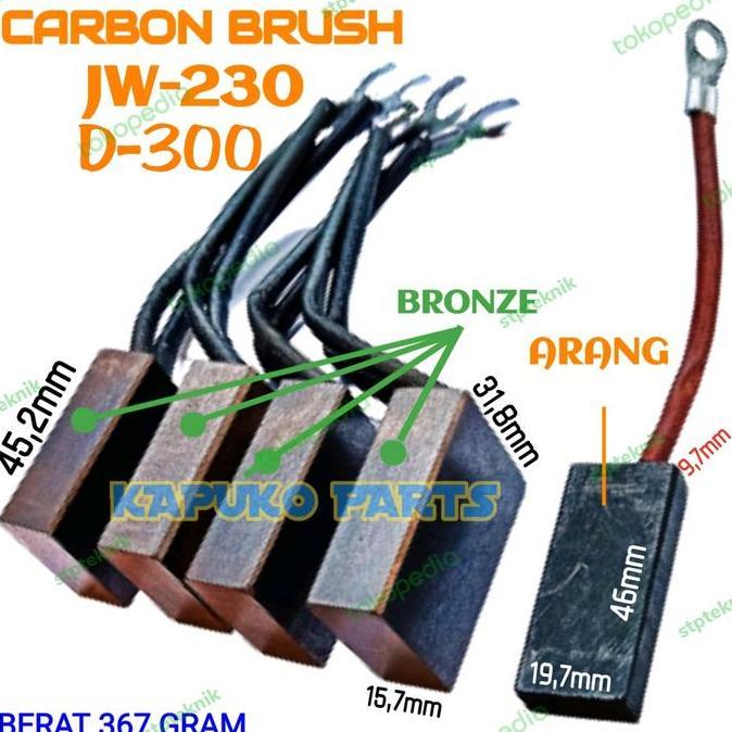 Diskon Carbon Brush Bronze Dinamo Las D300 Atau Jw230