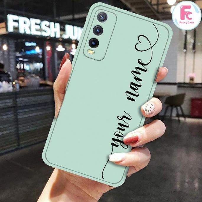[ FMN -CUSTOM NAMA] Softcase Macaron Custom Nama for Oppo Vivo | Case