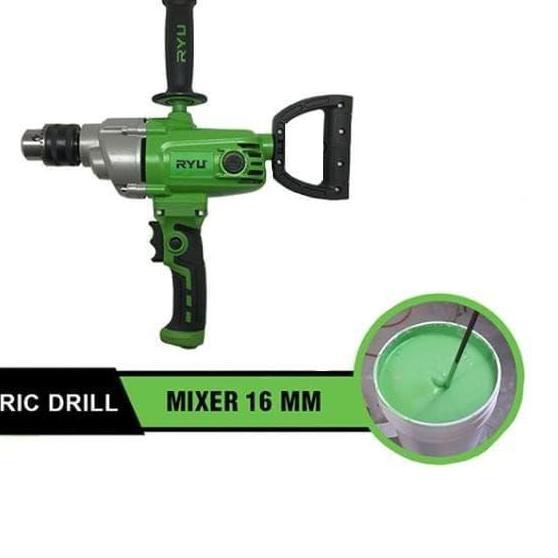 Diskon Ryu Electric Drill Mixer 16 Mm / Bor Mixer Pengaduk Cat 16 Mm