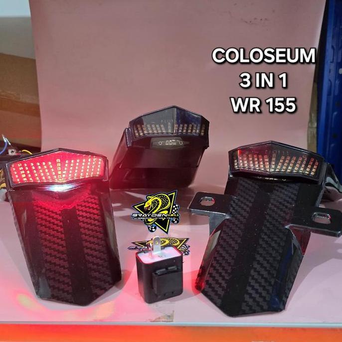 Stop Lamp 3In1 Wr155 / Lampu Stop Wr155 / Selancar Wr155 / Stop Lamp Coloseum Wr155 Terbaru
