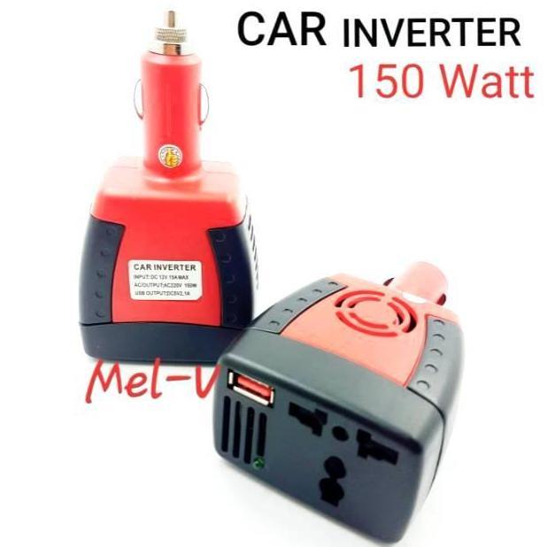 Saver mobil 150 watt adaptor charger car inverter power DC to Ac 150W