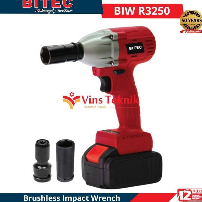 Mesin Pembuka Baut Brushless Impact Wrench BIWR3250 BITEC BIW R3250
