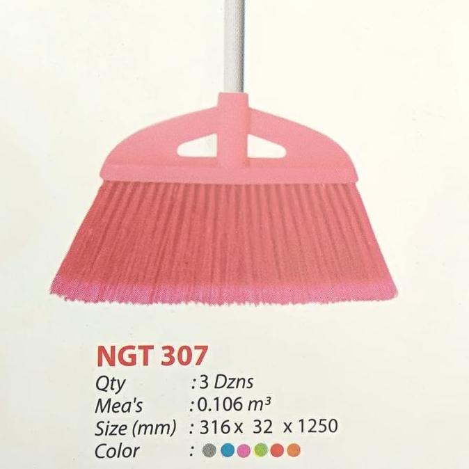 Ready Sapu Nagata 307 Warna sapu plastik sapu nylon