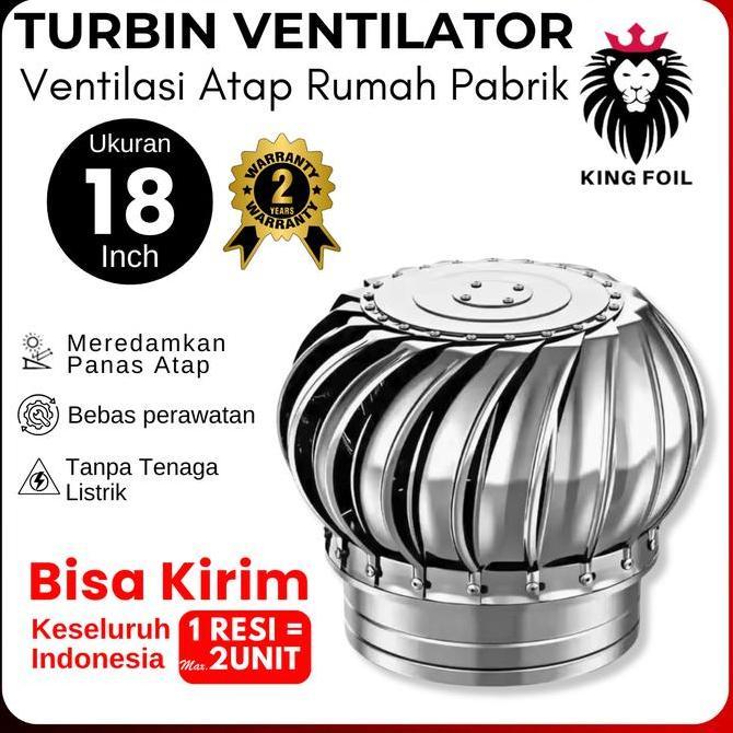 Atap Turbin Ventilator 18 inch Garansi 5 tahun