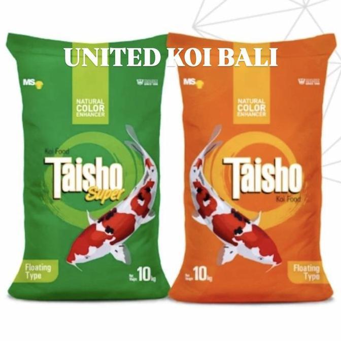 PAKAN KOI 10 kg TAISHO MERAH TAISHO HIJAU COLOR SUPER - PAKAN KOI PERTUMBUHAN - PAKAN KOI WARNA