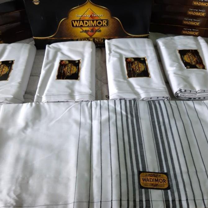 Sarung Wadimor Couple Pria Bapak Anak Remaja Warna Polos Biru Abu Navy Hijau Merah Hitam Putih Tumpa