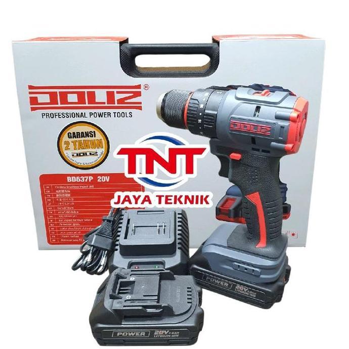 Miliki Cordless Drill Brushless Doliz Bd 637 / Doliz Bor Baterai Cas Bd 637
