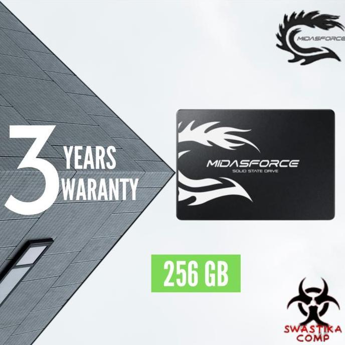 SSD 256GB MIDASFORCE SUPER LIGHTNING SATA III 6GB/S - SSD 256 GB MIDAS