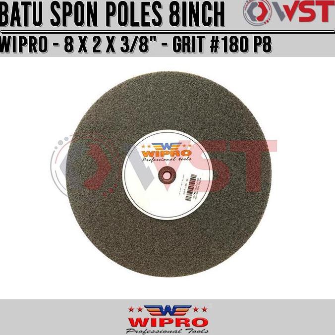 Spesial Wipro Batu Gerinda Poles Non Woven 8Inch Grit 180 P8 / Poliac / Spon