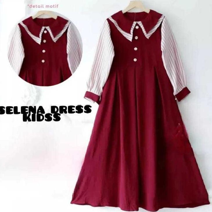 DISKON Tatiana Dress Gamis Anak Tanggung Terbaru 2026 Baju Muslim Anak Baju Gamis lebaran