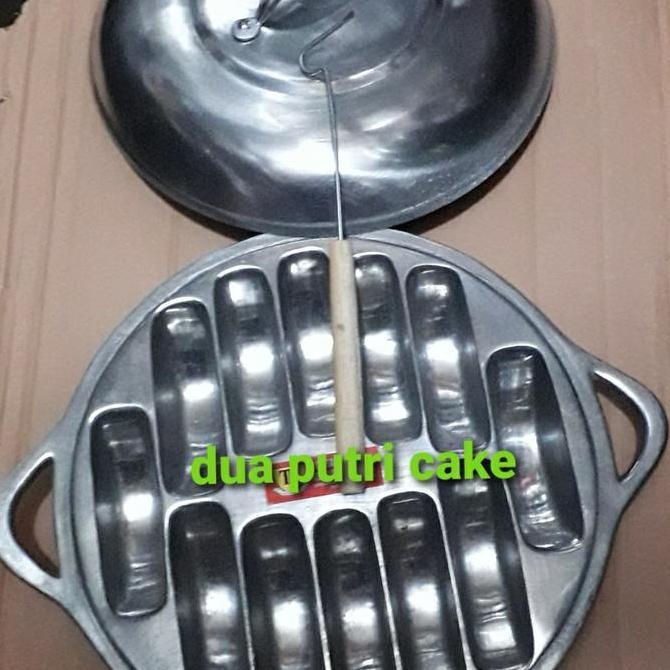 TERMURAH - cetakan kue pukis parabola super jumbo isi 12 lubang + pancongan