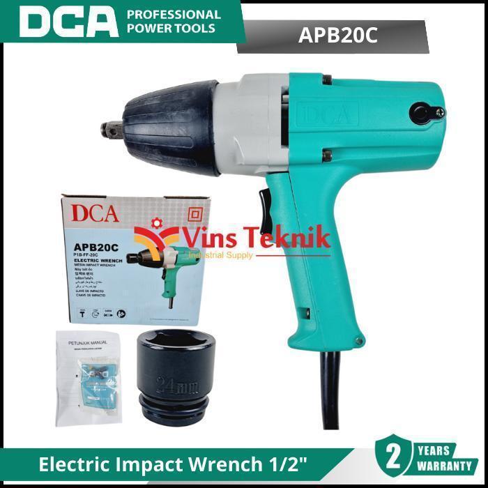 DCA APB20C Mesin Pembuka Baut Listrik Electric Impact Wrench 1/2" APB20