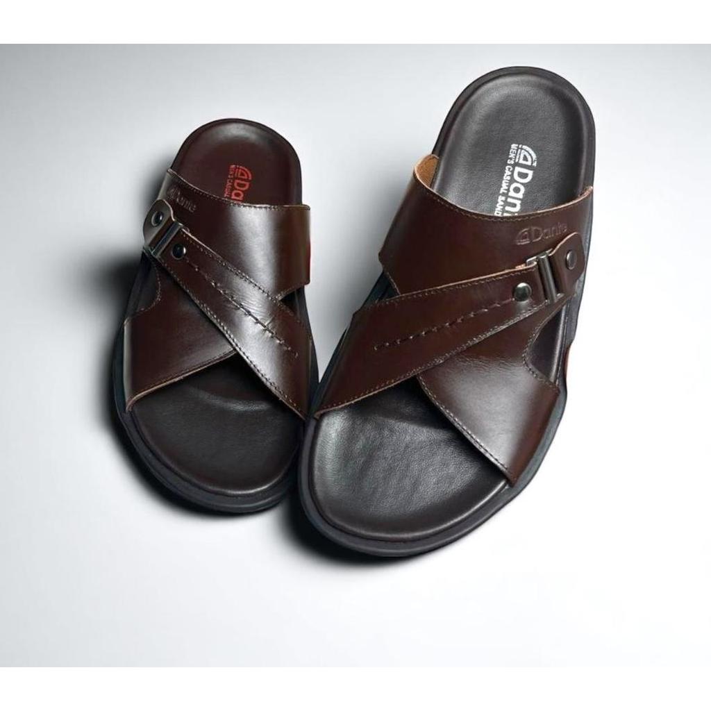 Sandal Kulit Pria Orlando Sandal Slip On Pria