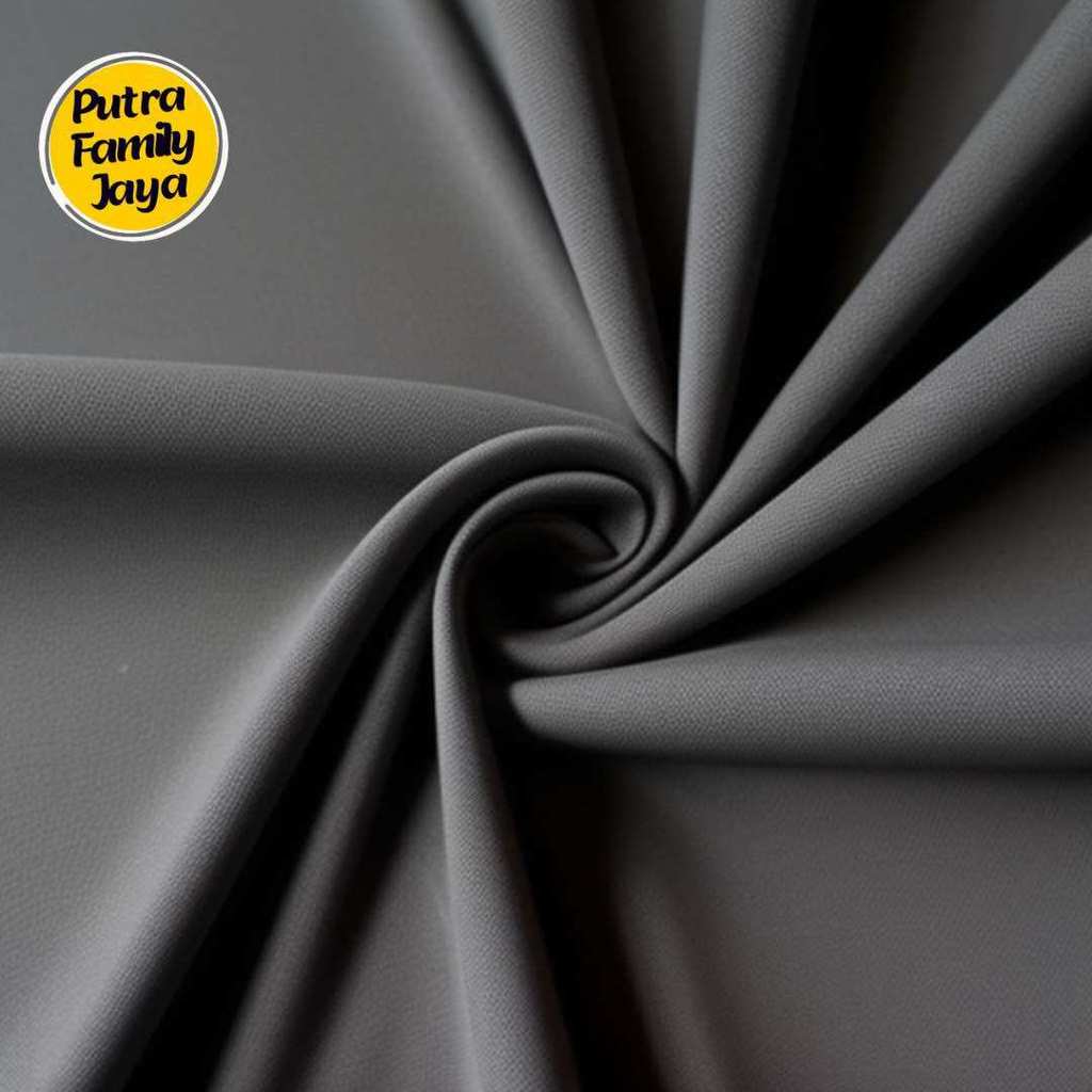 Kain Spandek Balon Zoya Premium Warna Abu Tua Kiloan