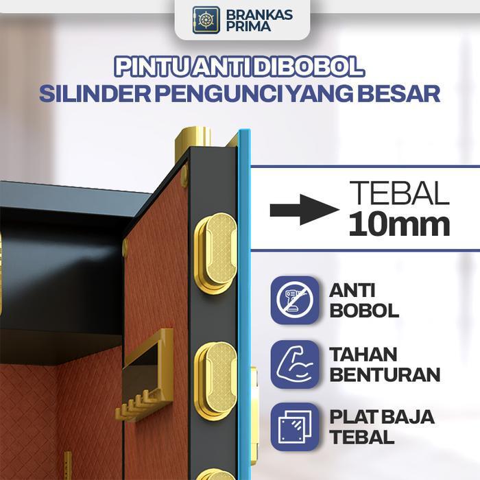 [BERGARANSI] BRANKAS BESAR BAJA 80 - 120CM SAFETYBOX BRANGKAS UANG, EMAS, DOKUMEN ANTI MALING KRISBO
