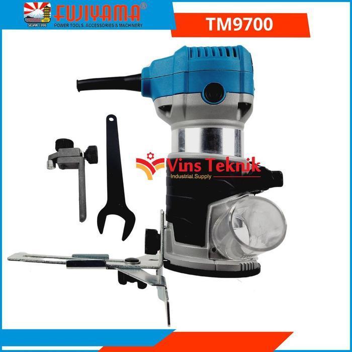 FUJIYAMA TM 9700 Mesin Profil Kayu Router Trimmer 1/4 inch VARIABLE SPEED TM9700
