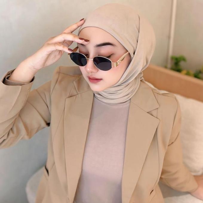 READY TrendHijab Hijab Pashmina (Nemplok Jidat) Instan Oval Ala Iranandha Ibook Kavi Bahan Rayon Coo